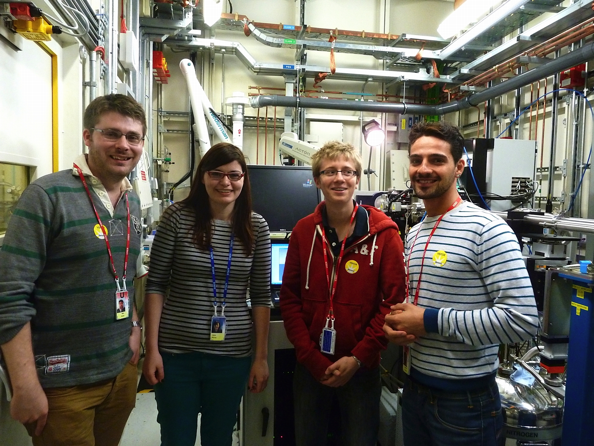 “My experience at Diamond was invaluable to my research work. I felt very privileged to run my crystallised sample on the beamline and I greatly enjoyed being shown around the synchrotron. I wanted to help the department at Reading in any way that I could over the summer and I feel honoured that they would include my name in their published results”. 