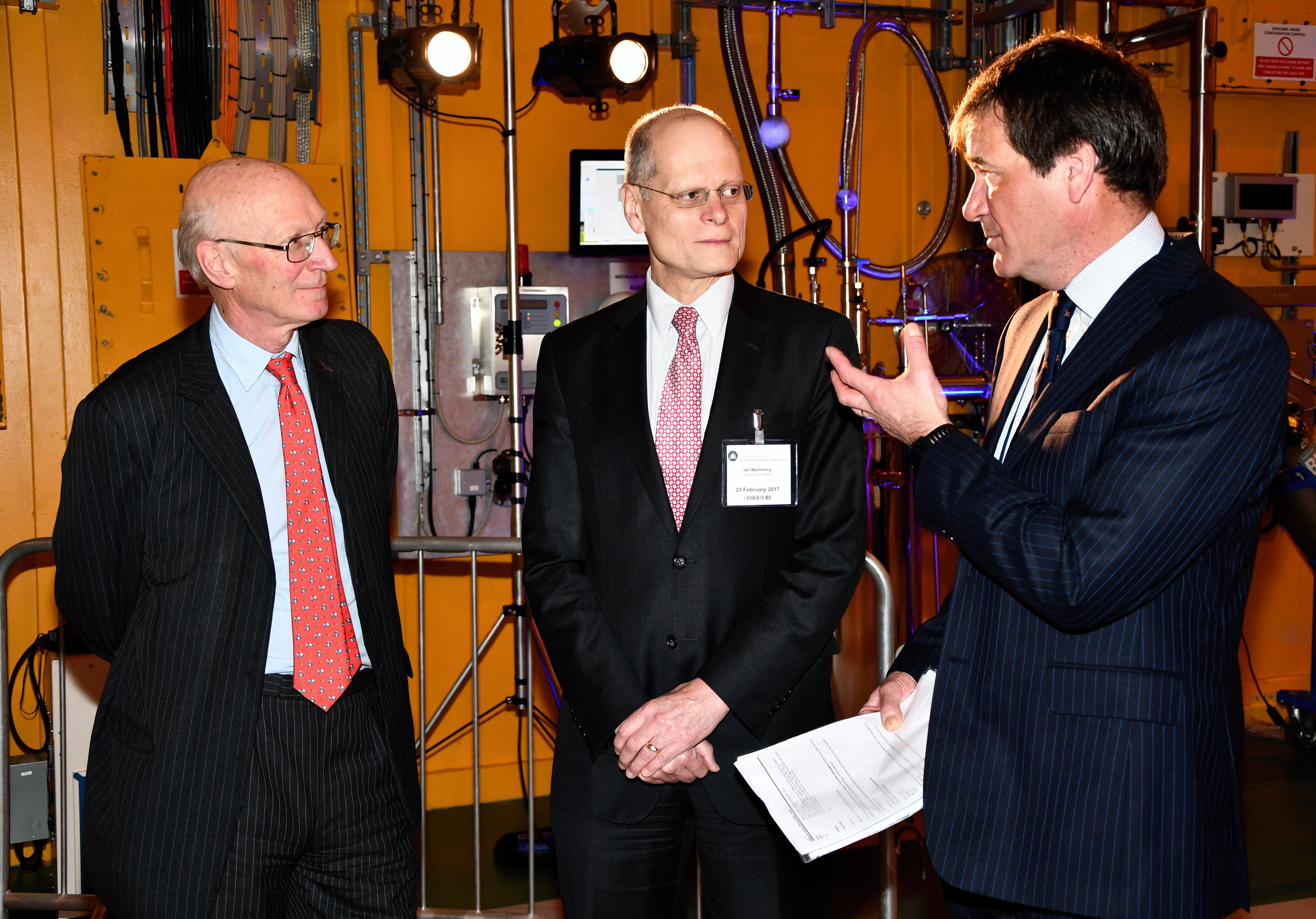 Lord Prior with Prof. Walmsley and Prof. Harrison