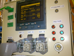 A Eurotherm temperature controller