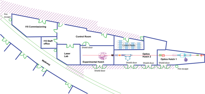 I15 beamline layout