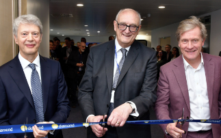 Diamond marks the opening of the Diamond Extension Building