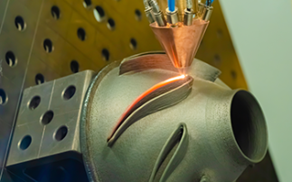 Investigating the effects of gas flow rates on directed energy deposition