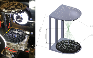 Suspending sample droplets with sound waves