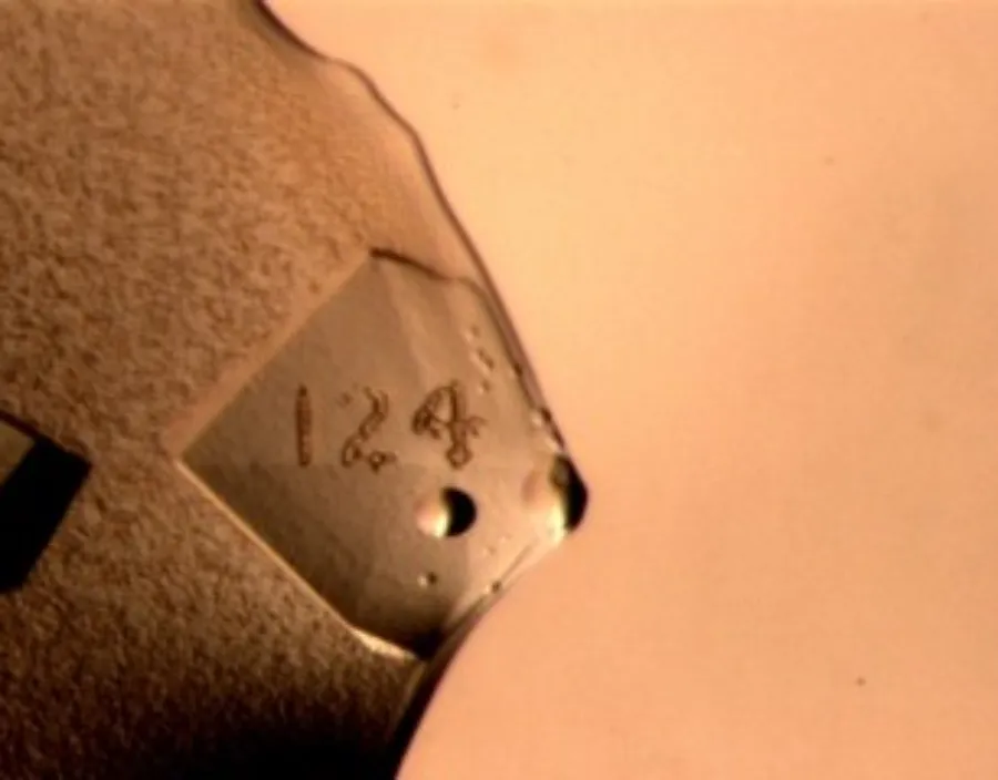 Radiation damage on thaumatin crystal.