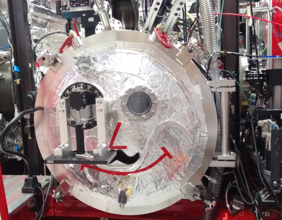 Sample injector at the CXI instrument at LCLS, SLAC National Accelerator Laboratory, USA