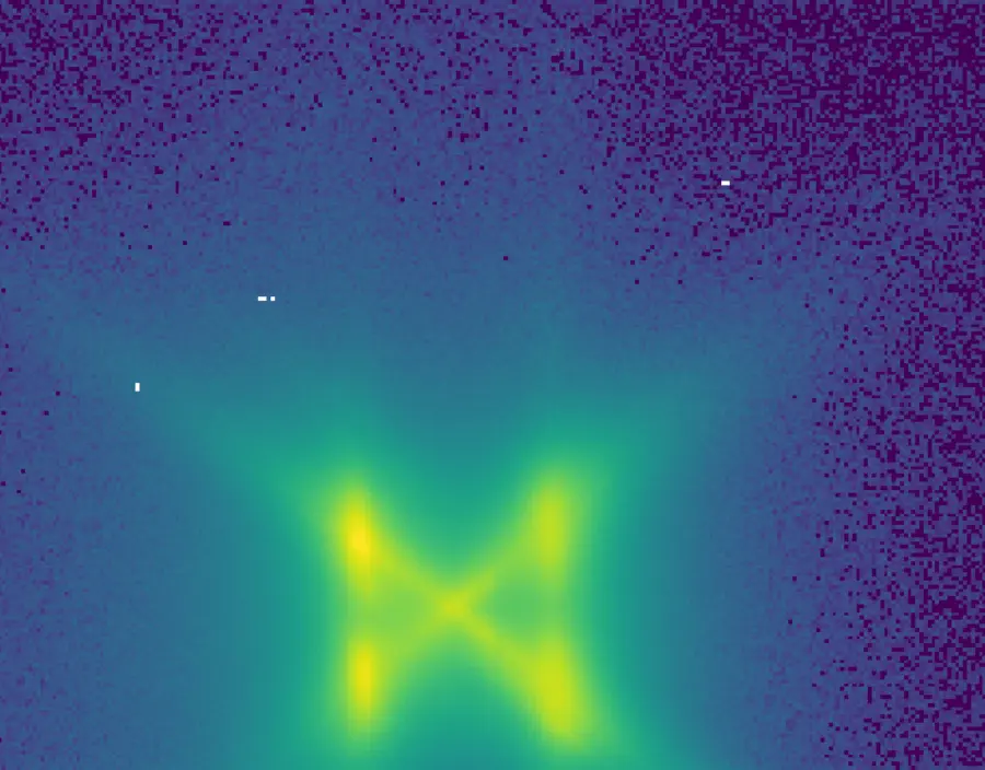 Diffuse diffraction data capture by Pilatus3_100k area detector