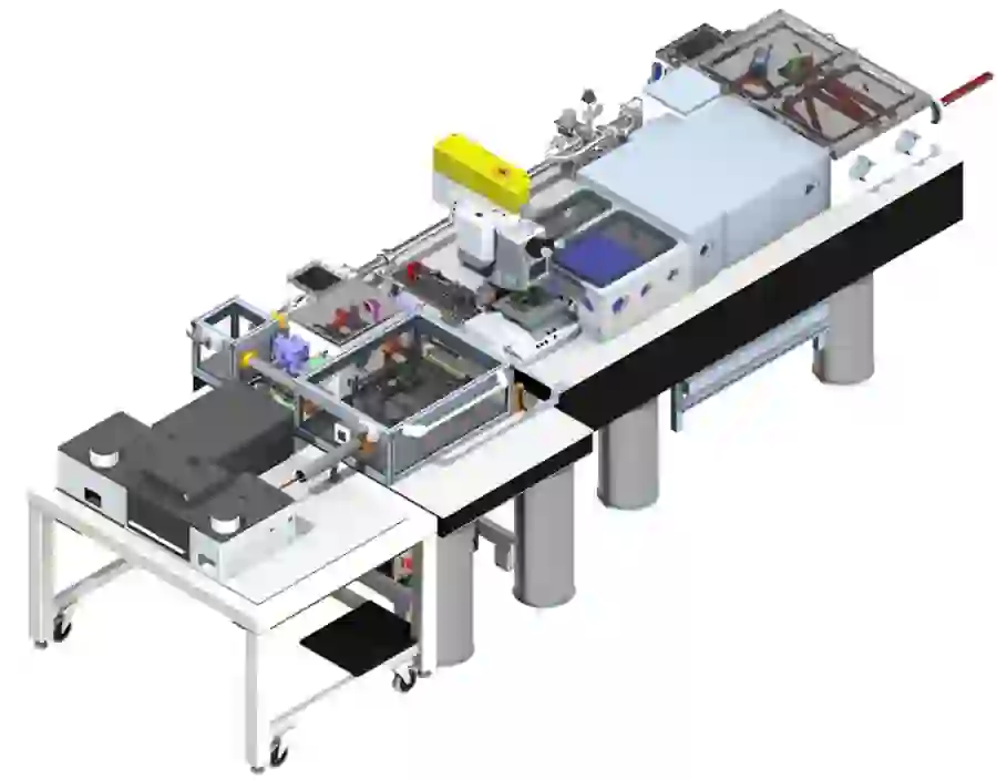 Schematic of B22 downstream endstation with the new nanoIR installation