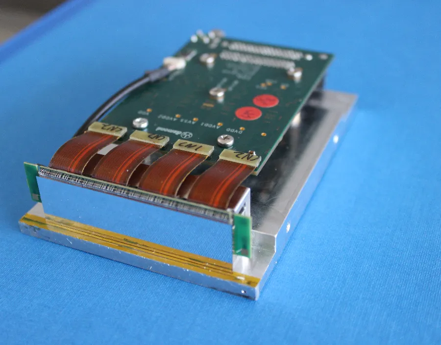 A four Medipix3 chip detector head for Merlin.