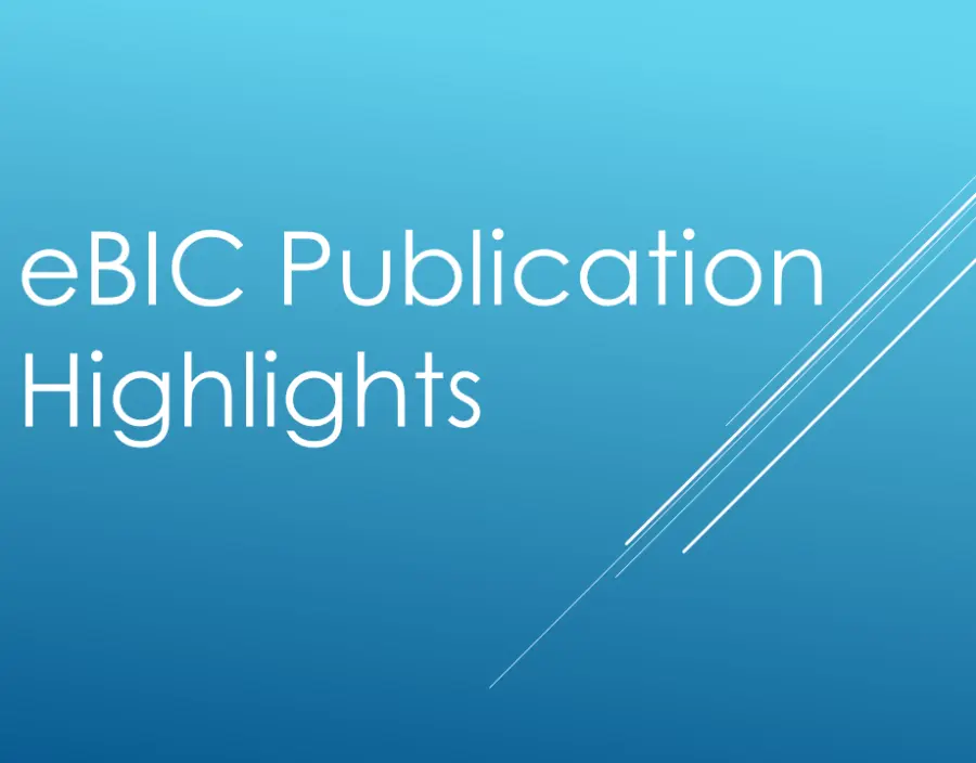 Find out more about eBIC publications - click above and read on!