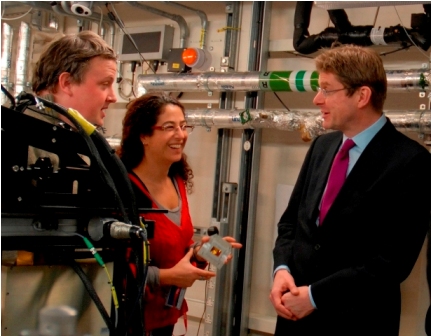 Greg Clark meets Diamond’s staff and users