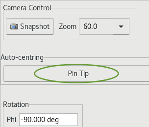 auto centring button