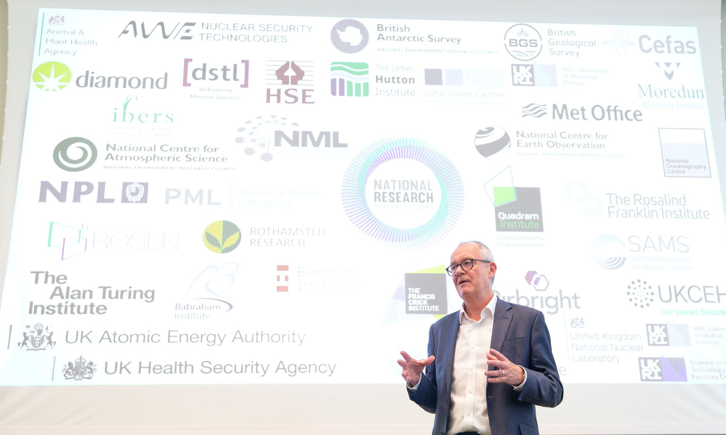 Science Minister Lord Patrick Vallance at the NRO group launch. 