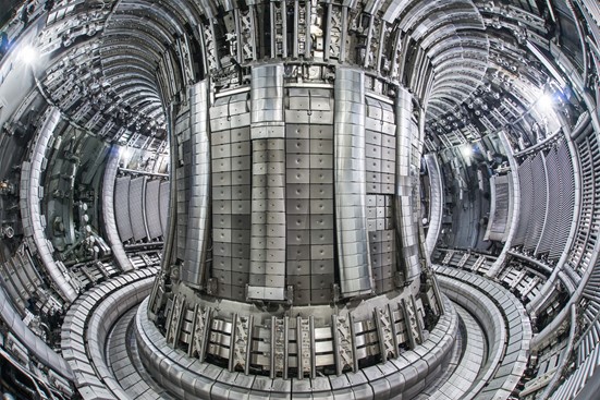 Interior of the JET tokamak. Credit: EUROfusion