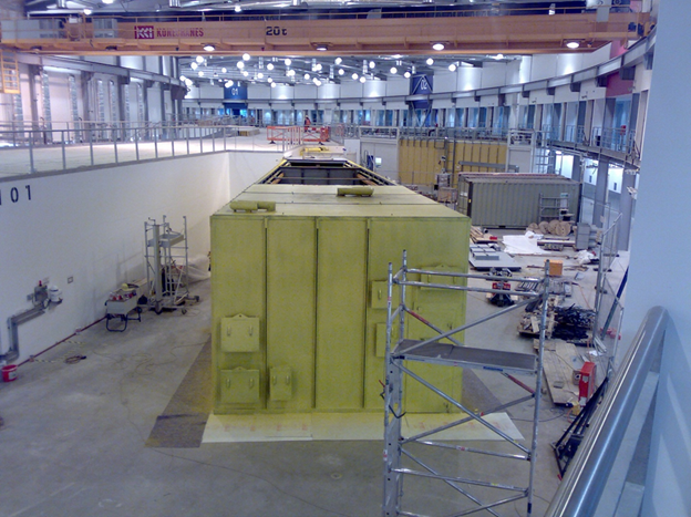 Figure 2: The I24 hutch during construction in 2007