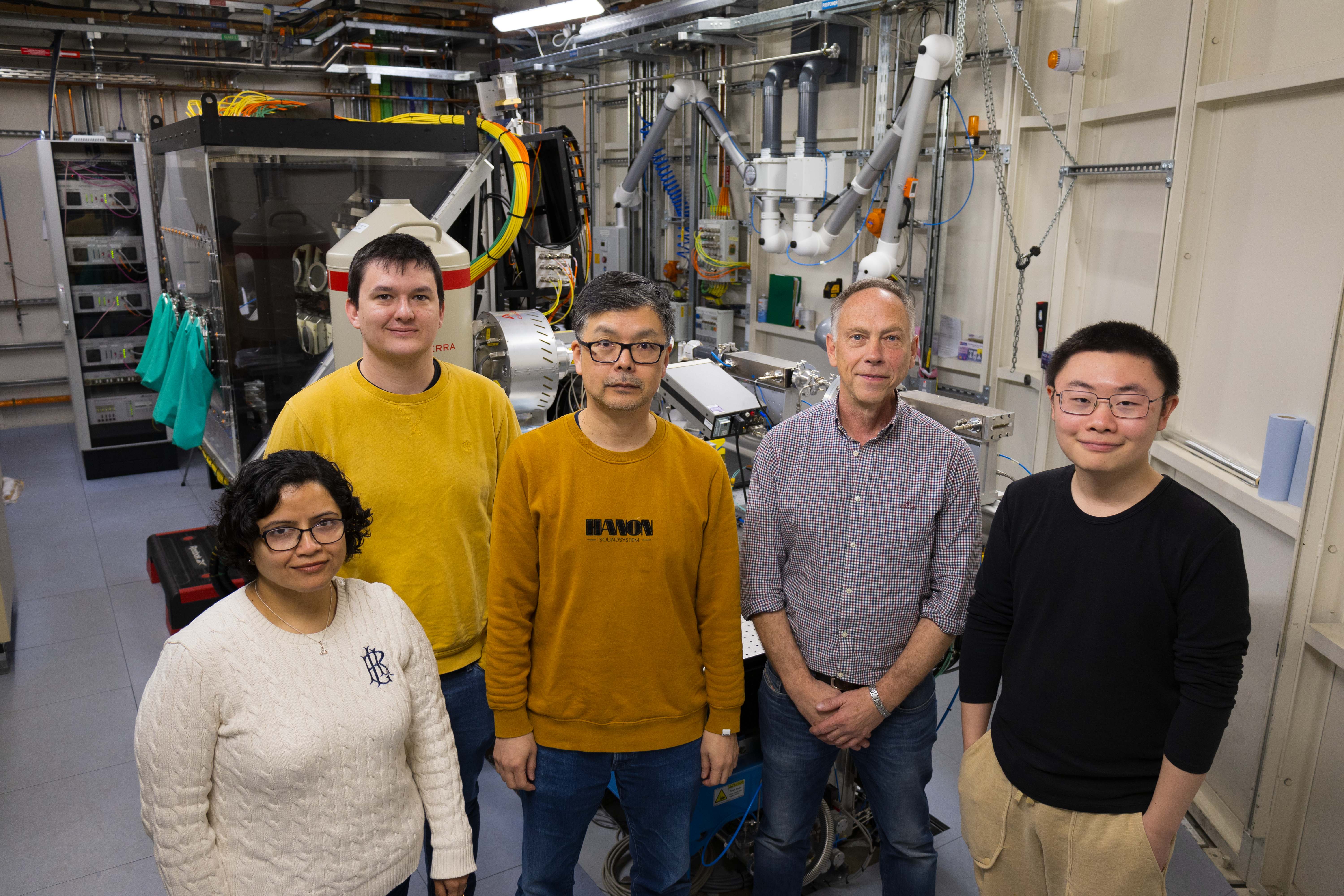 The I20 team: Nitya Ramanan, Luke Higgins, Shu Hayama, Darren Neville and Alan Qi