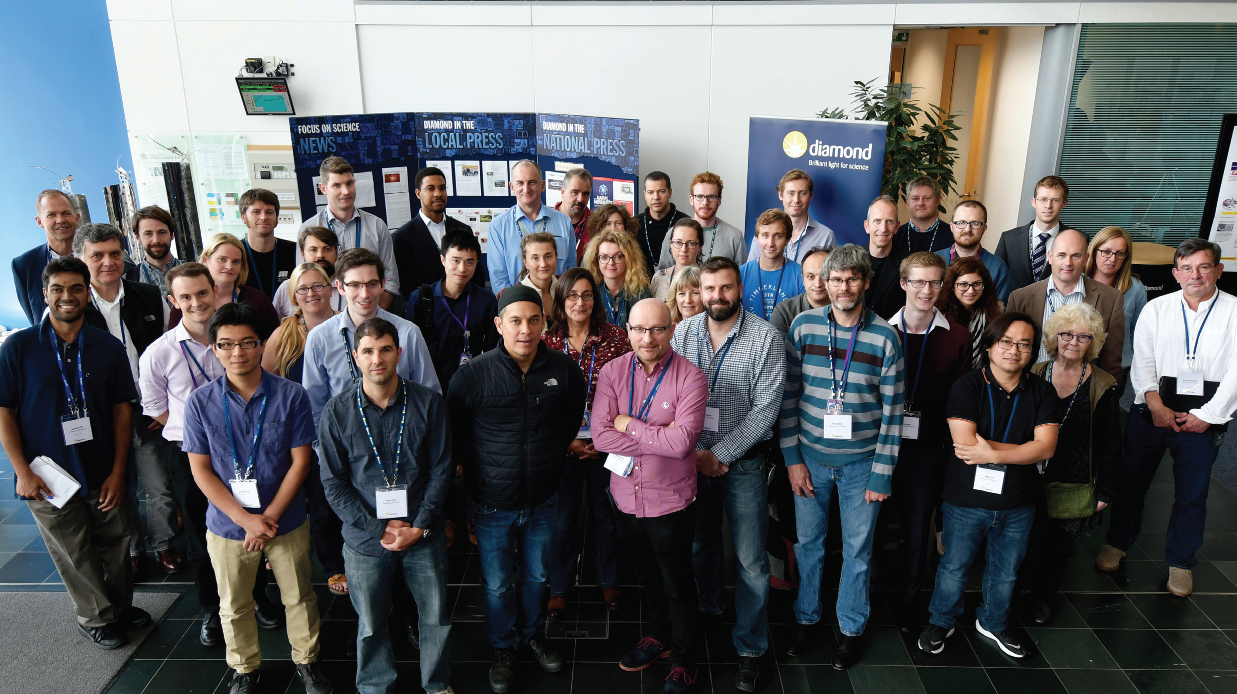 Participants of the Diamond-II workshop 'Benefits & opportunities of the Diamond upgrade
<br/>for Biological Cryo-Imaging and Imaging and Microscopy' held in September 2018.