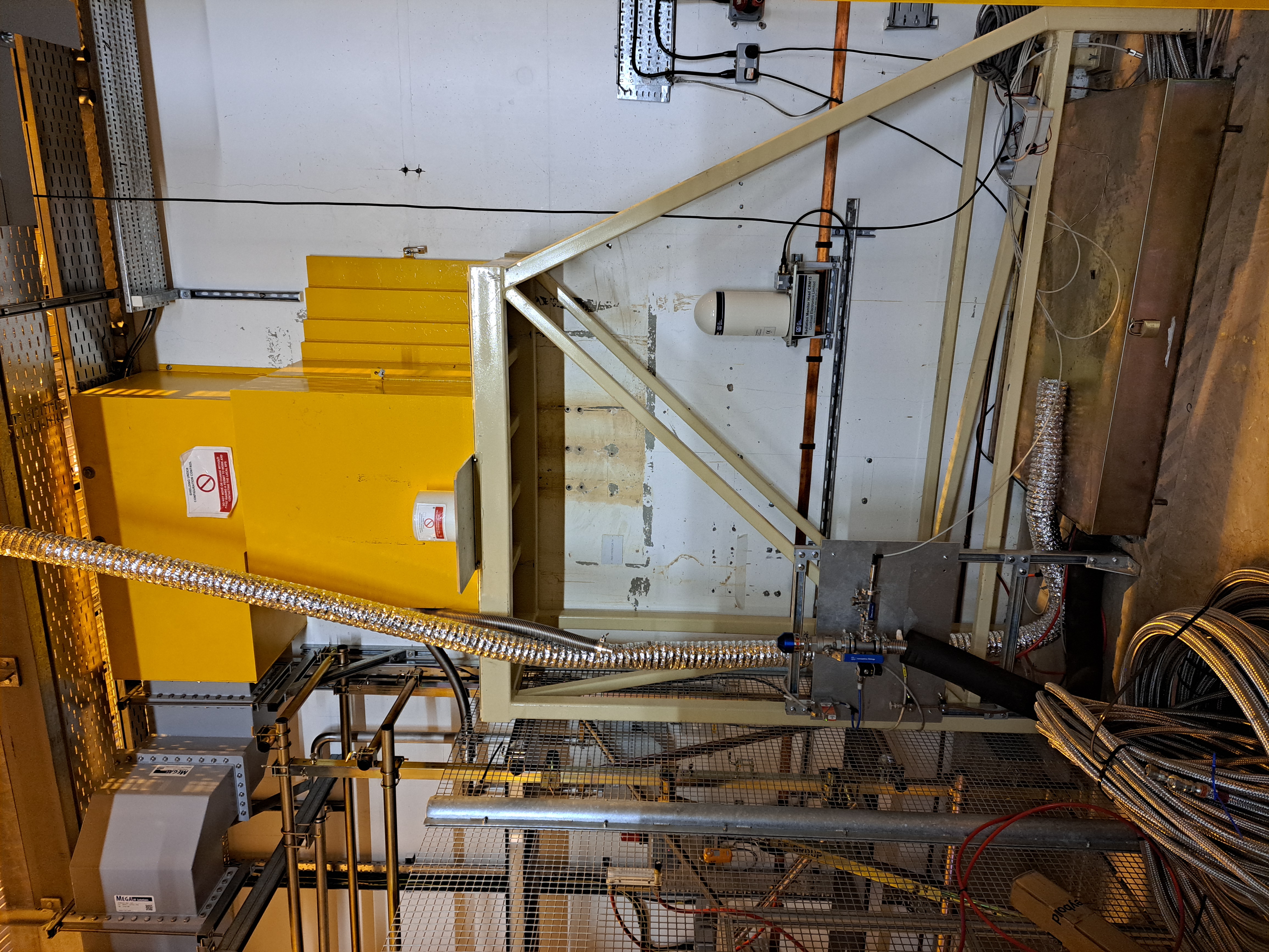 RF Waveguides installed with additional radiation shielding 