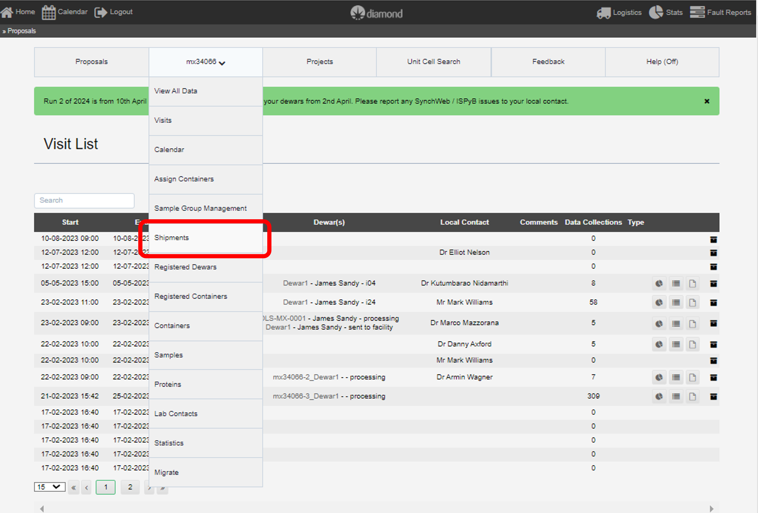 Image 2. Create a Shipment