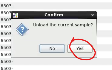 Confirm Sample Unload