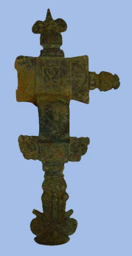 The large Anglo-Saxon gilt cruciform brooch