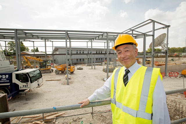 Yasuo Takemitsu, Managing Director of JEOL UK Ltd. JEOL are providing one of the electron microscopes for physical sciences research in the new materials characterisation facility.