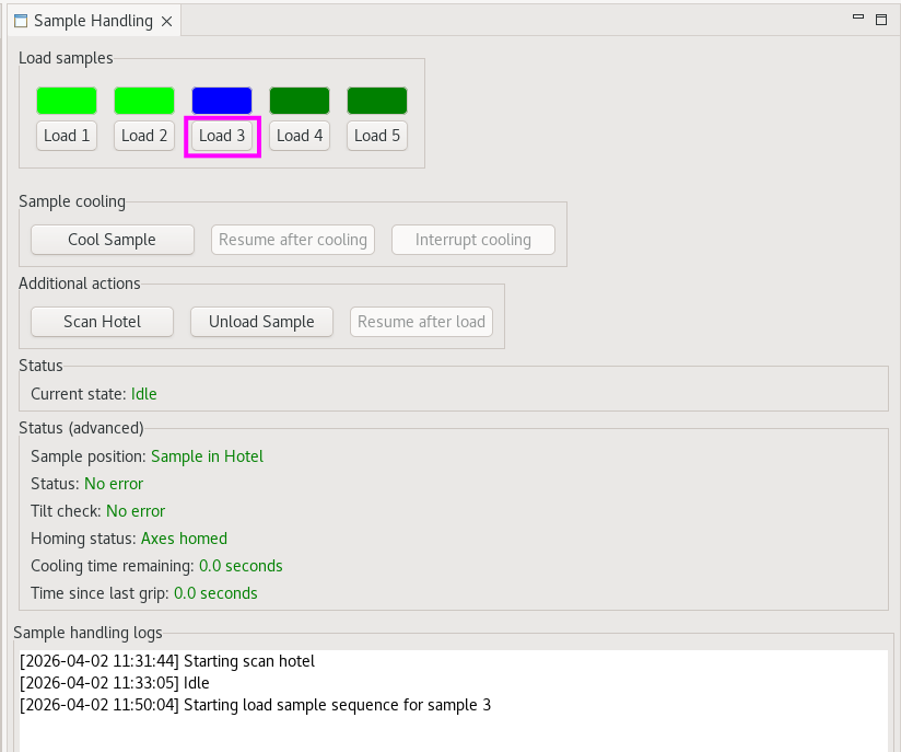 Image Loading a Sample