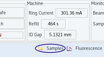 samples tab location