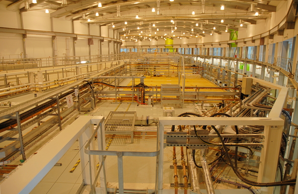 view inside synchrotron building