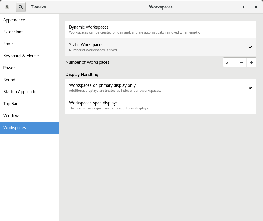 tweaks-workspaces