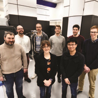 Figure 6: Some members of the eBIC team in the Krios Hall.