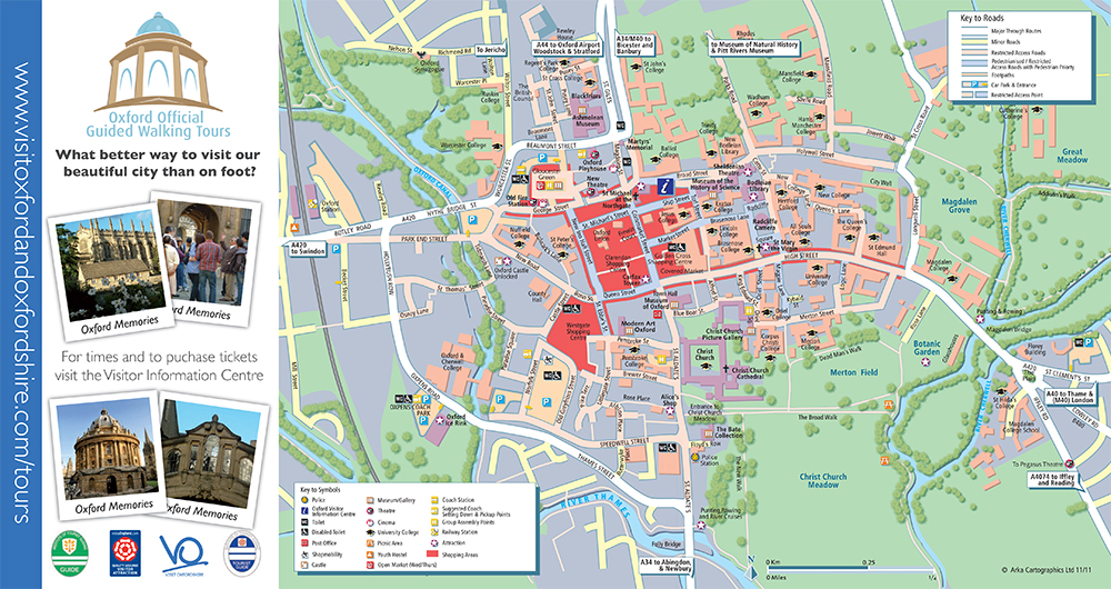 Map Of Oxford City Centre Location - - Diamond Light Source