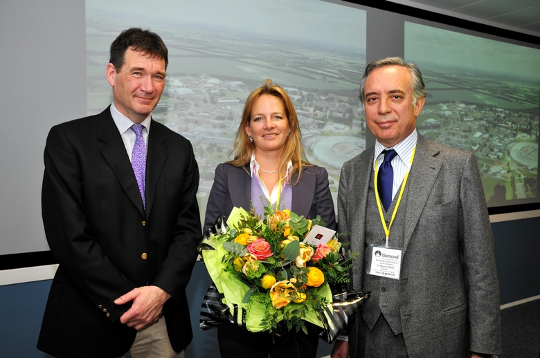 (L-R): Prof Andrew Harrison with  Karen Terracciano and the Italian Ambassador Pasquale Terracciano.