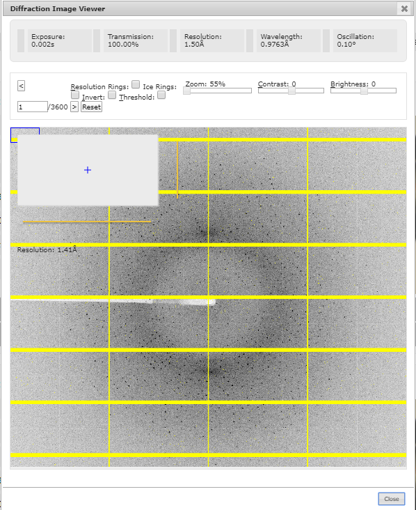 diffraction image viewer