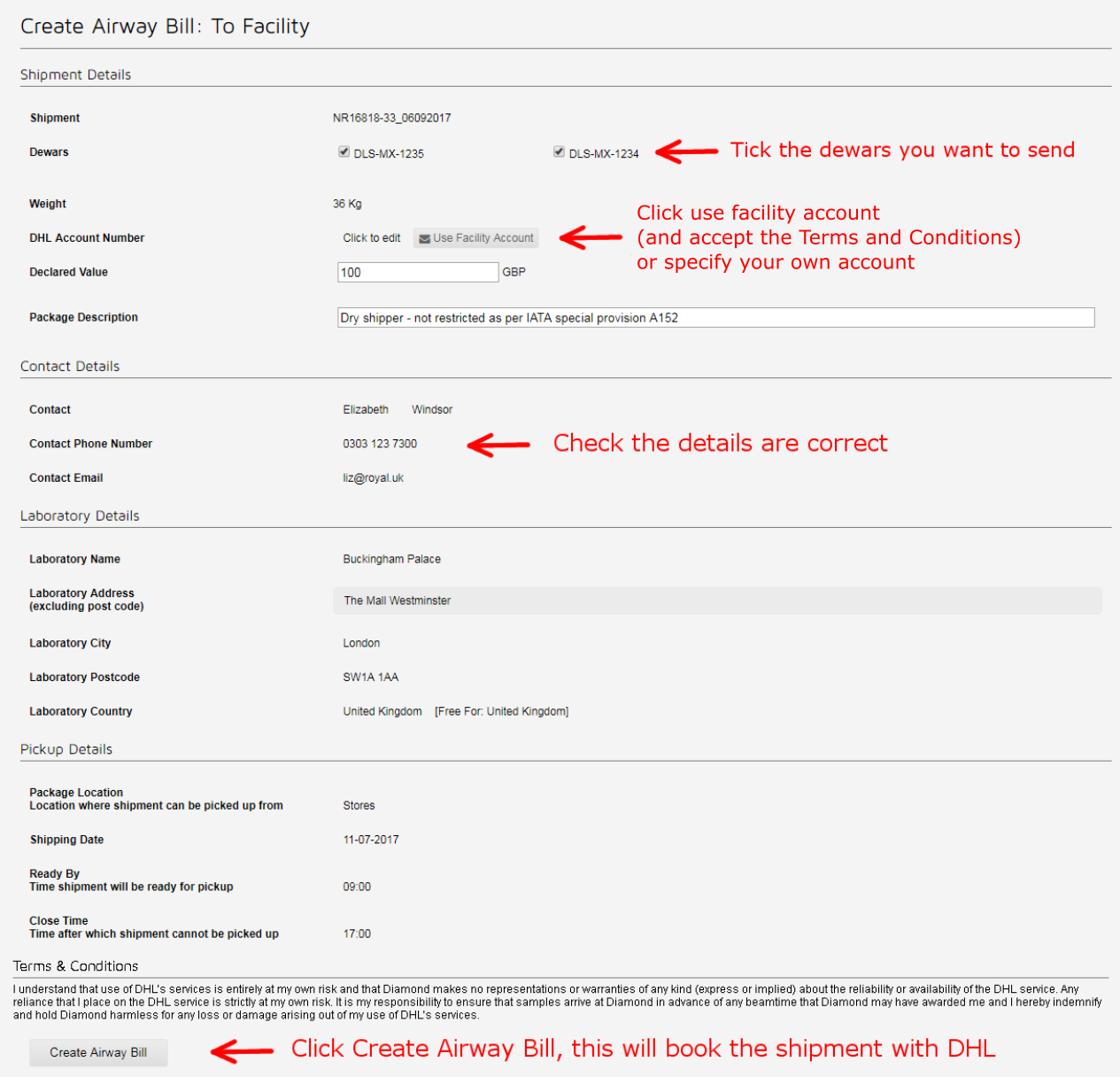 create airwaybill