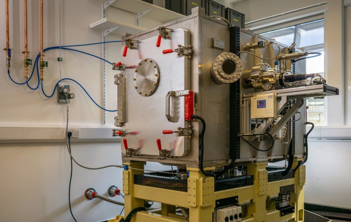 Figure 1. Photo of the Ion Beam Figuring (IBF) system at Diamond Light Source