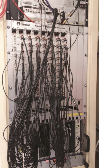 Figure 1: The Xpress4 digital pulse processor installed in I20.