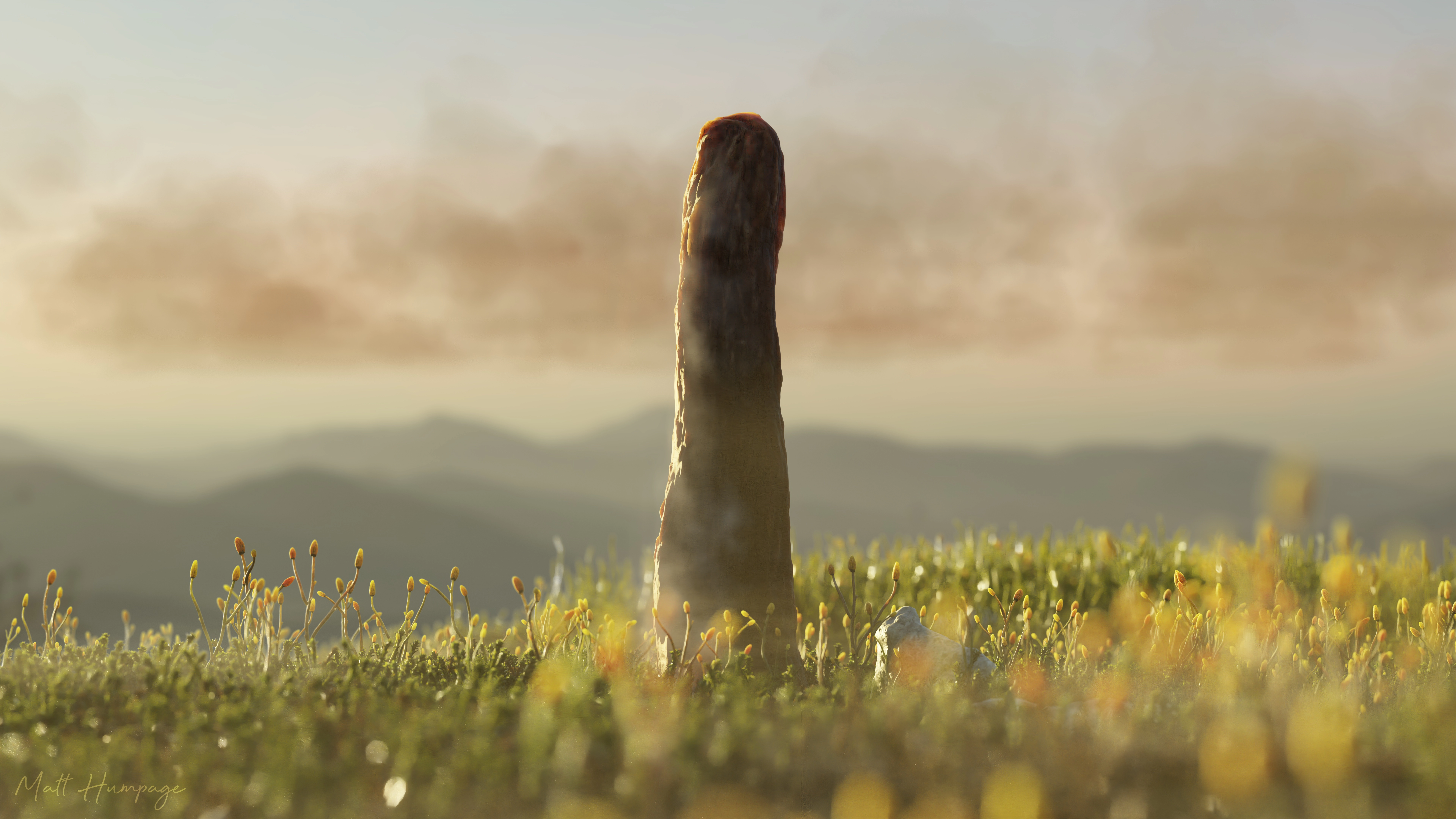 Artist impression of what Prototaxites would have look like. (credit Matt Humpage)