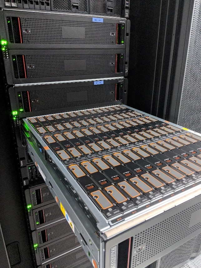 An image of the storage in Diamond's Hamilton Cluster