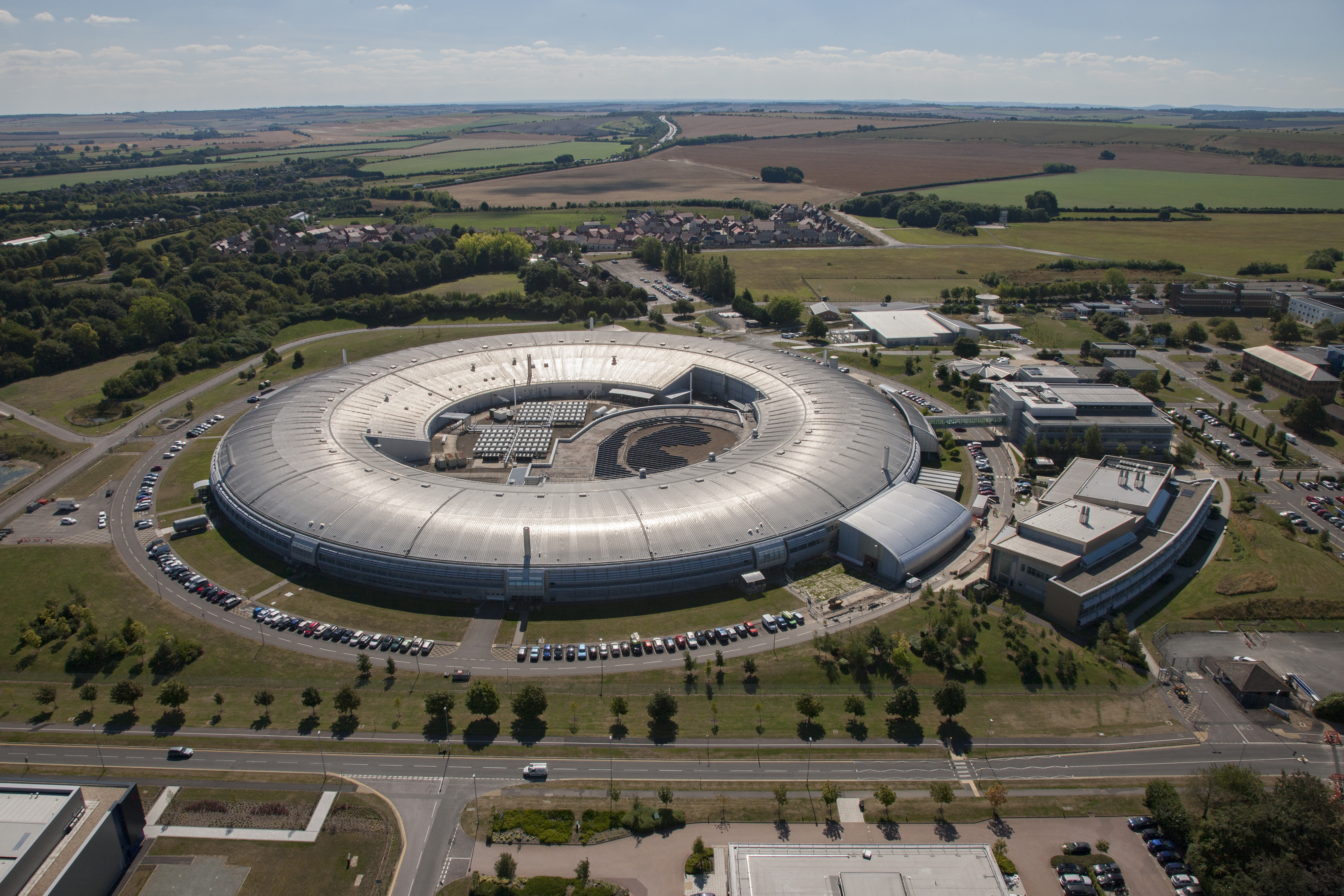 Aerial photograph of Diamond Light Source. Copyright of Diamond Light Source Ltd.