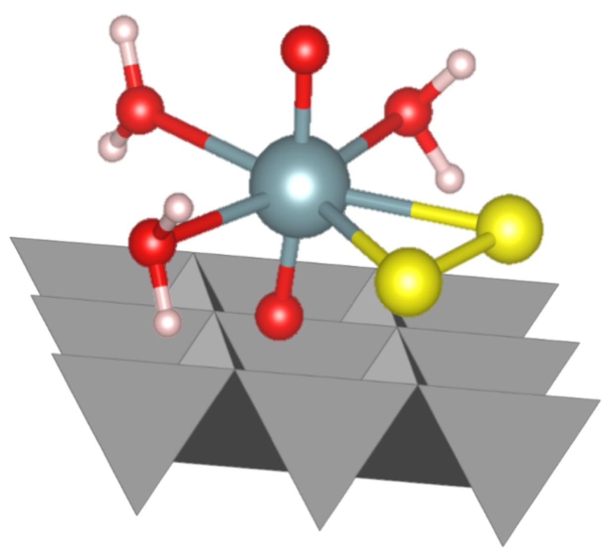 The uranium-persulfide complex associated with the transforming mineral surface 