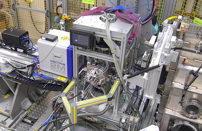 MINERVA mounted on the beamline