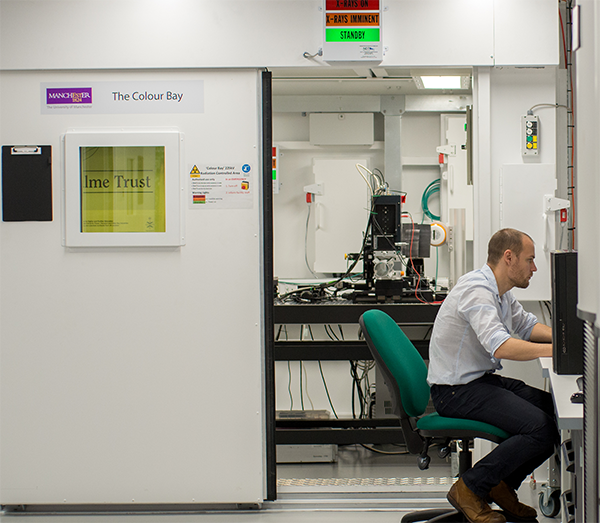 NXCT’s home-built energy sensitive X-ray CT scanner ‘The Colour Bay’, one of the walk-in bays dedicated to in-situ and complex experiments, based at the Henry Royce Institute
