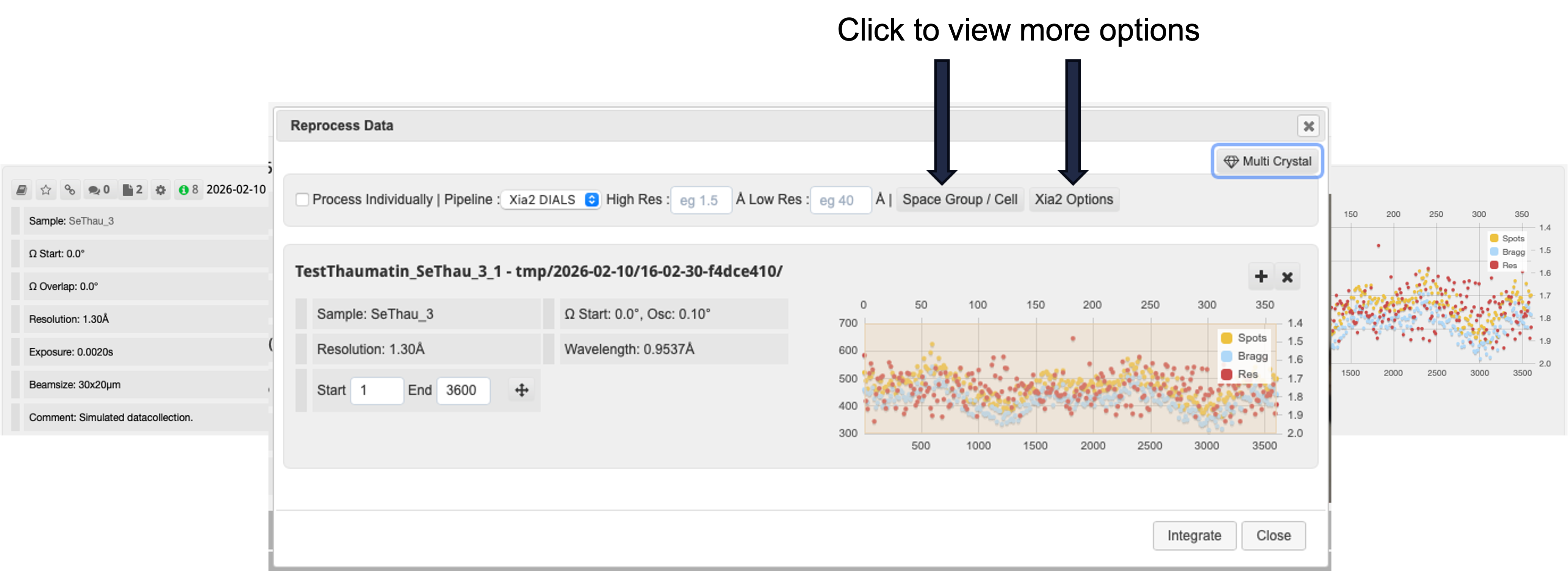 reprocessing interface