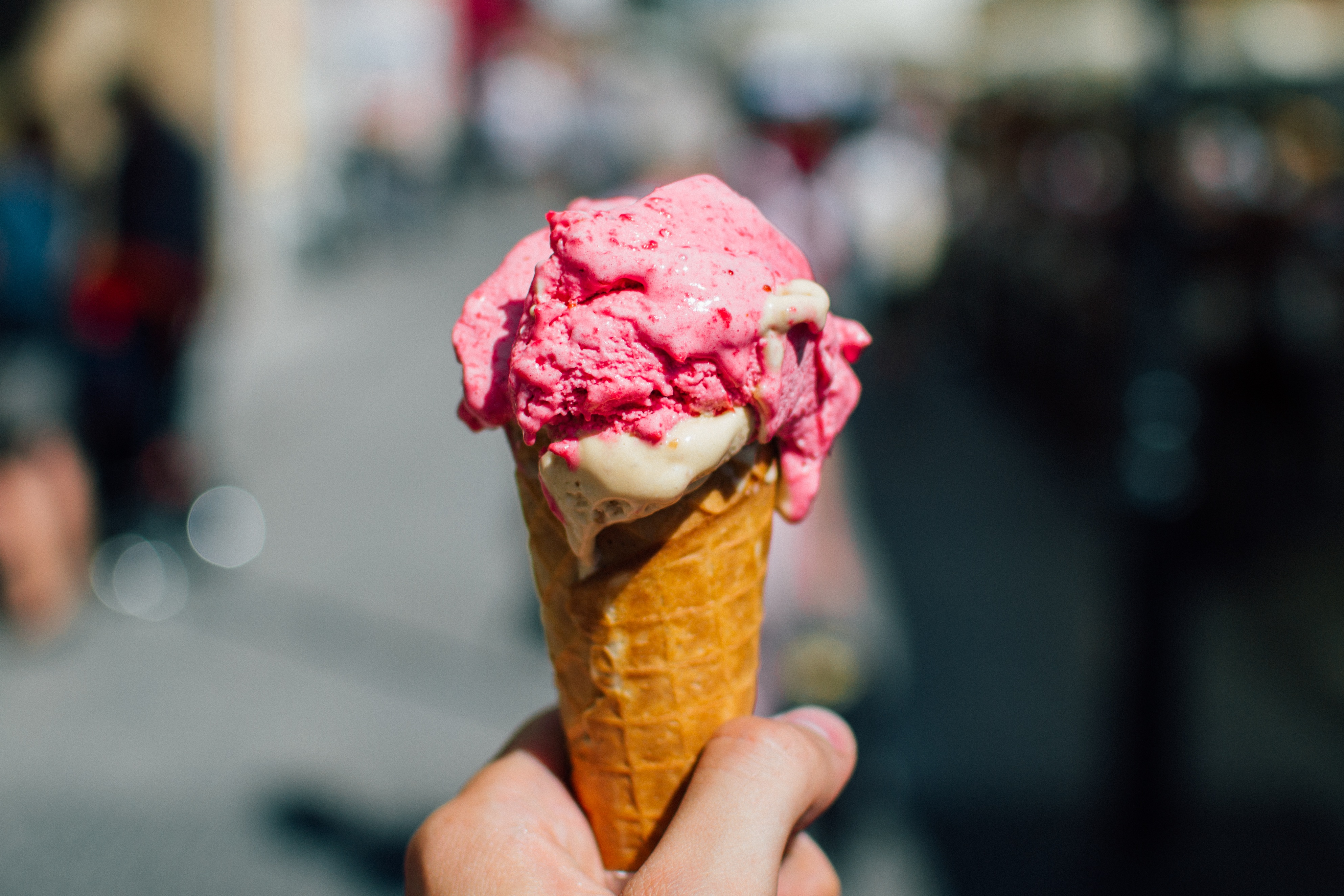 Ice cream research at Diamond Light Source.