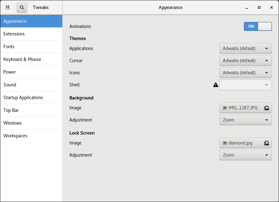 tweaks-appearance