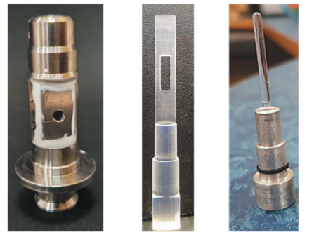 Multi-purpose sample cell, able to take solids, and viscous liquids <br/>