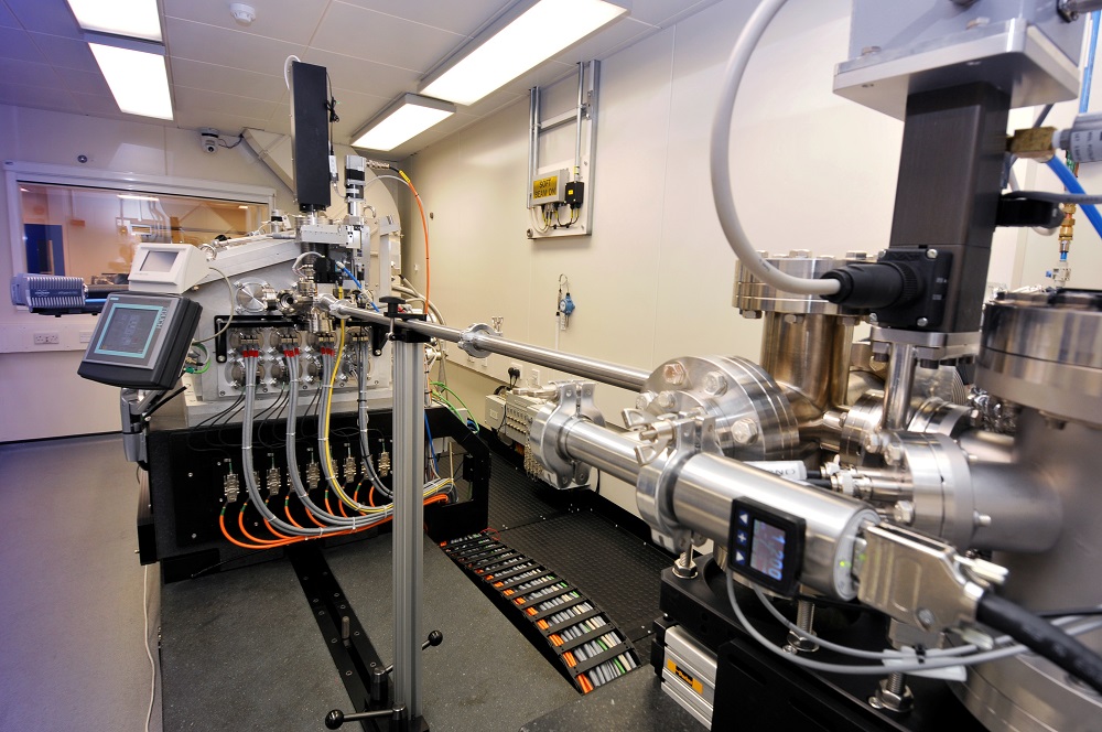 The I08 beamline at Diamond Light Source, where the team studied the carbon inside the Martian meteorite.  
