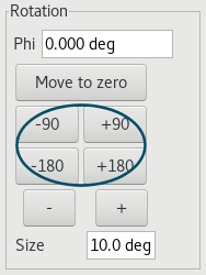 crystal rotation controls