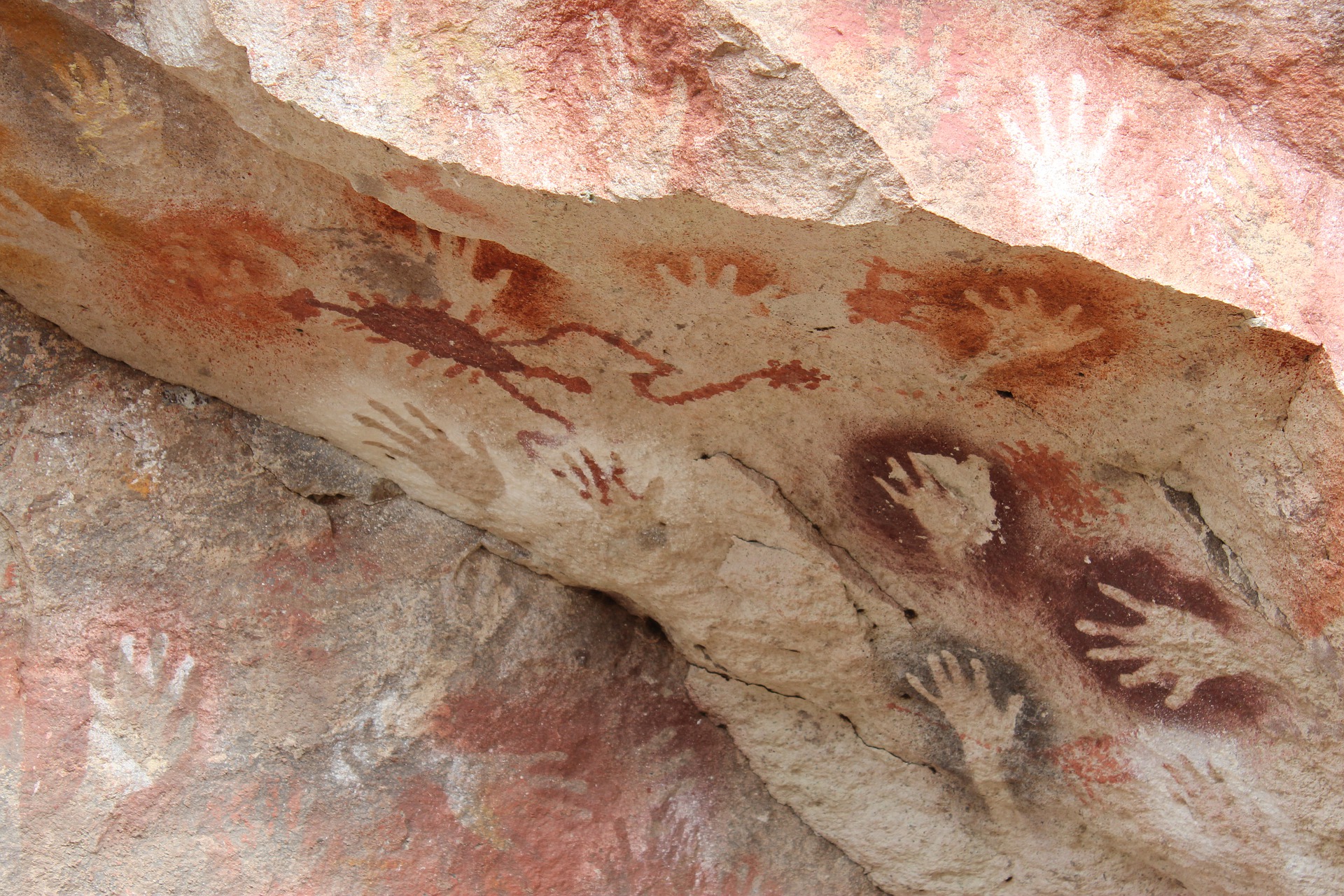 Image of cave art (royalty free)