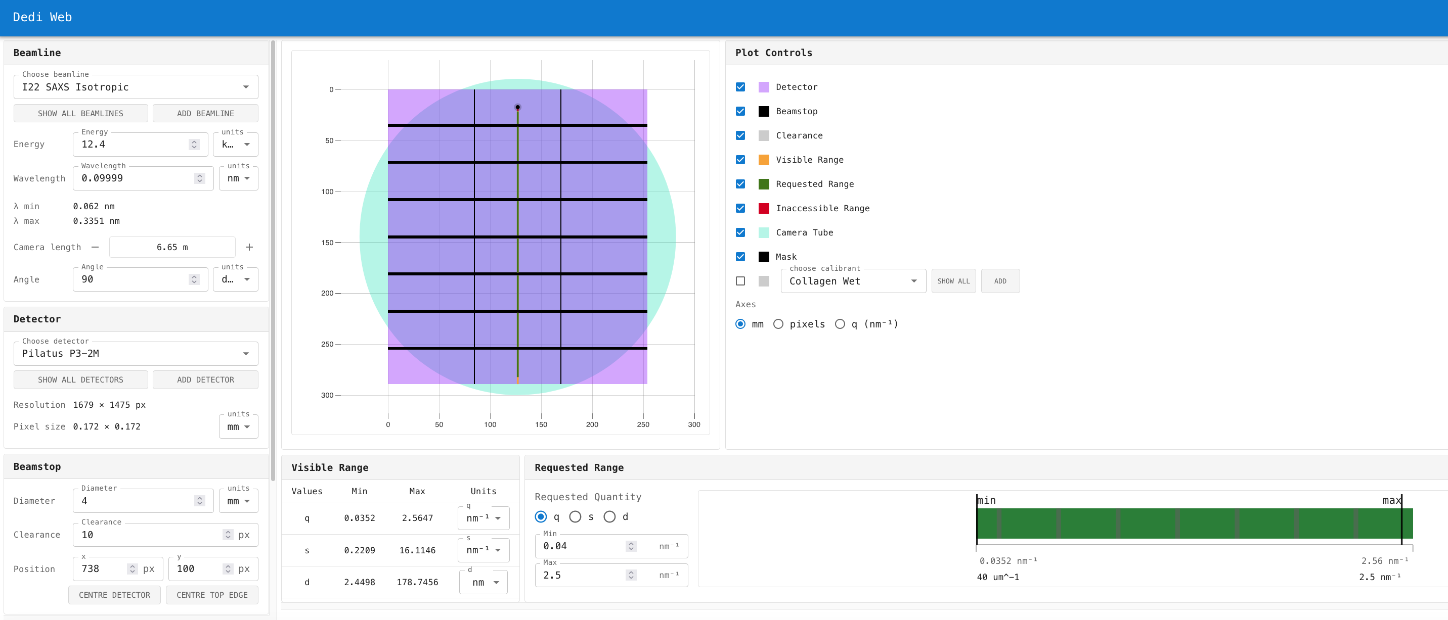 dedi-web interface